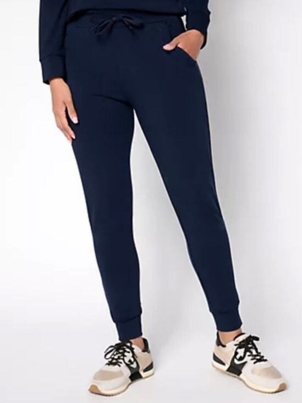 Cozy Earth Brushed Bamboo Ultra-Soft Jogger Pant Size Medium In Navy Blue